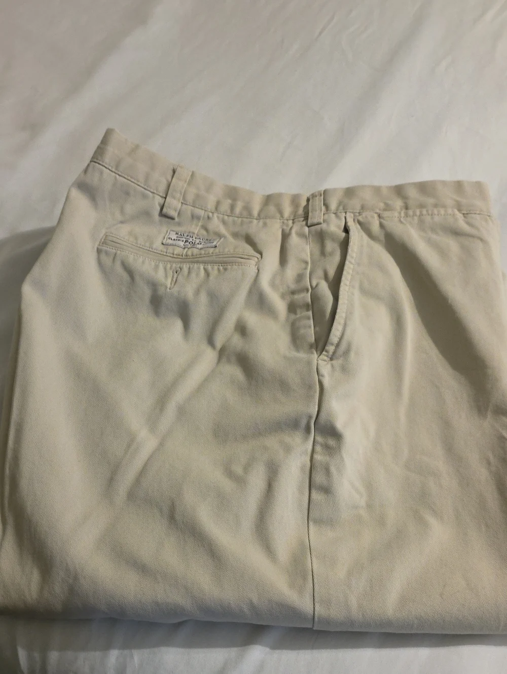 Polo by Ralph Lauren Cream Chino Pants